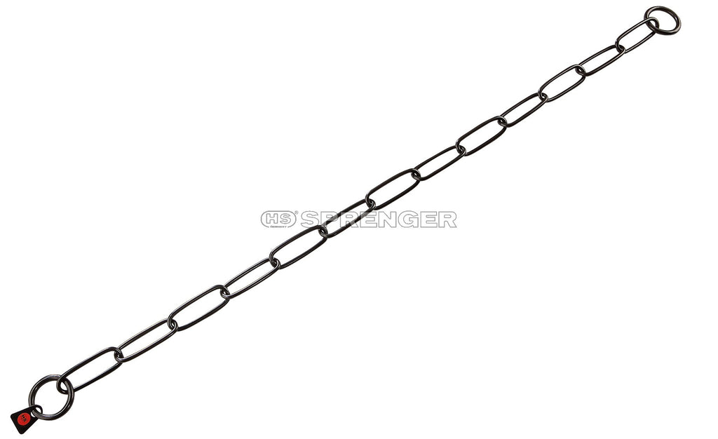 Herm Sprenger Fur Saver - Black SS Long Link 3.0mm