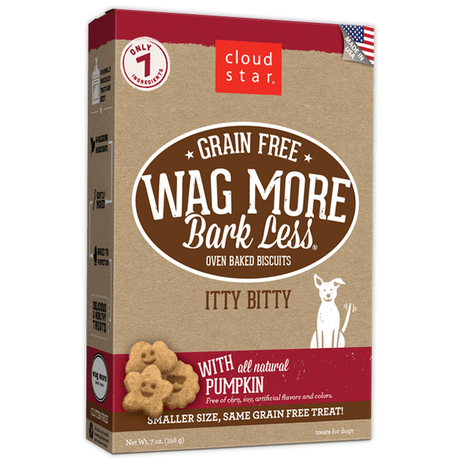 Wag More Bark Less Oven-Baked Grain Free Itty Bitty: Pumpkin