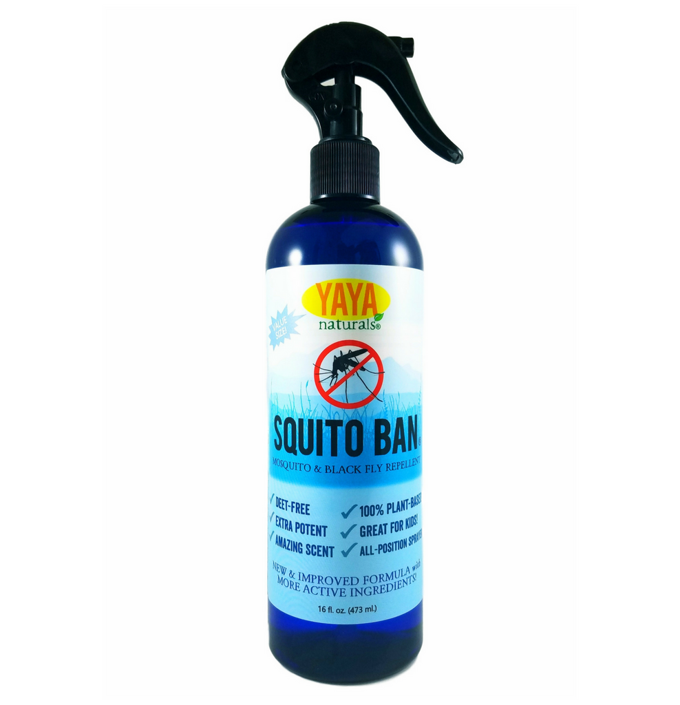 Yaya Organics SQUITO BAN Mosquito & Black Fly Repellent 16 oz