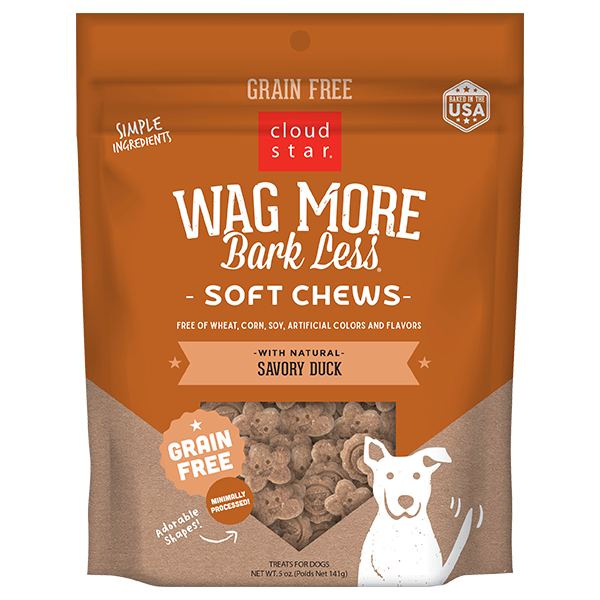CS Wag More Bark Less GF Soft & Chewy Dog Treats: Duck