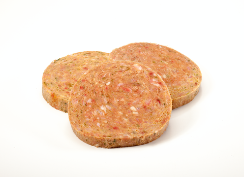 Chicken & Veggies - 4oz Patties 10 lb box  approx (40)