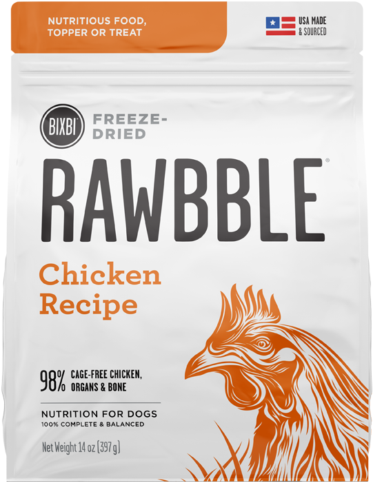 Bixbi Rawbble Freeze Dried Chicken Dog Food