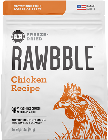 Bixbi Rawbble Freeze Dried Chicken Dog Food