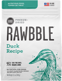 Bixbi Rawbble Freeze Dried Duck Dog Food