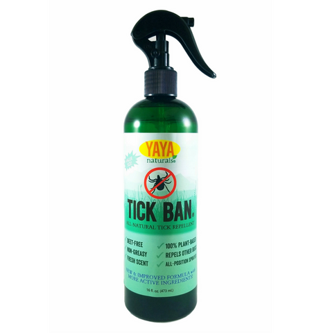 Yaya Organics TICK BAN Natural Tick Repellent 16 oz