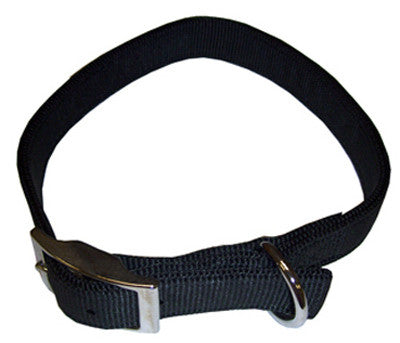 Nylon Double Ply Dog Collar - Black