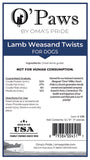 Lamb Weasand Twists 9-11"