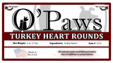 O'Paws Turkey Hearts Rounds
