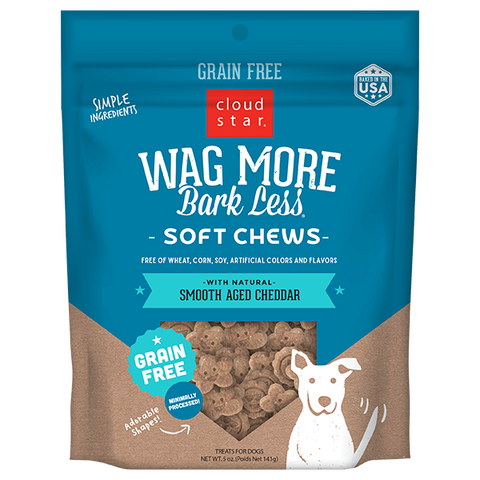 CS Wag More Bark Less GF Soft & Chewy Dog Treats: Cheddar