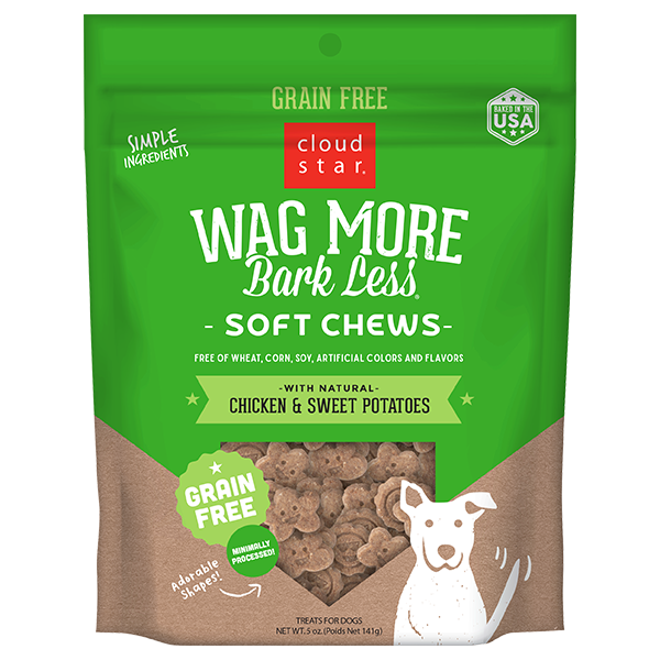 CS Wag More Bark Less GF Soft Chewy Dog Treats Chicken Sweet