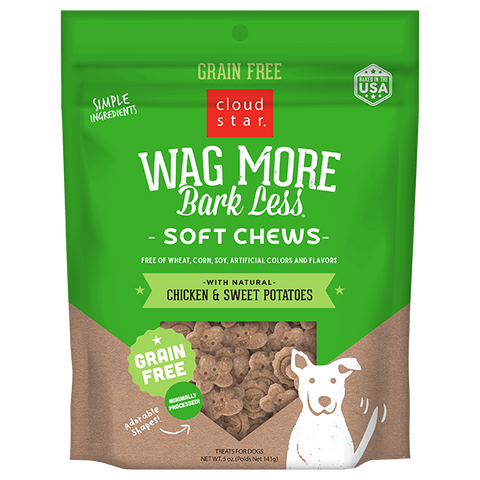 CS Wag More Bark Less GF Soft & Chewy Dog Treats: Chicken & Sweet Potato