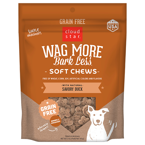 CS Wag More Bark Less GF Soft & Chewy Dog Treats: Duck