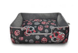 Skulls & Roses Lounge Dog Bed - P.L.A.Y.