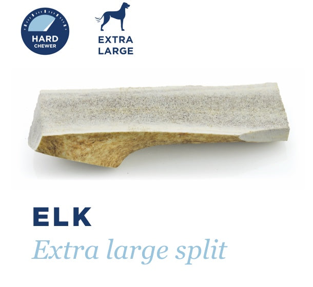 BARKWORTHIES DOG ELK ANTLER SPLIT XLARGE