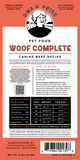Woof Complete Canine Beef Mix