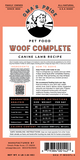 Woof Complete Canine Lamb Mix CASE