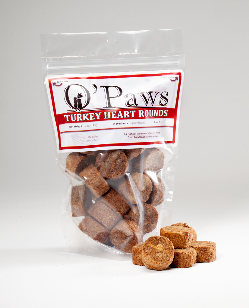 O'Paws Turkey Hearts Rounds