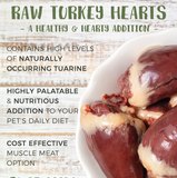 Whole Turkey Hearts - 4 / 5lb bags (20lb case)